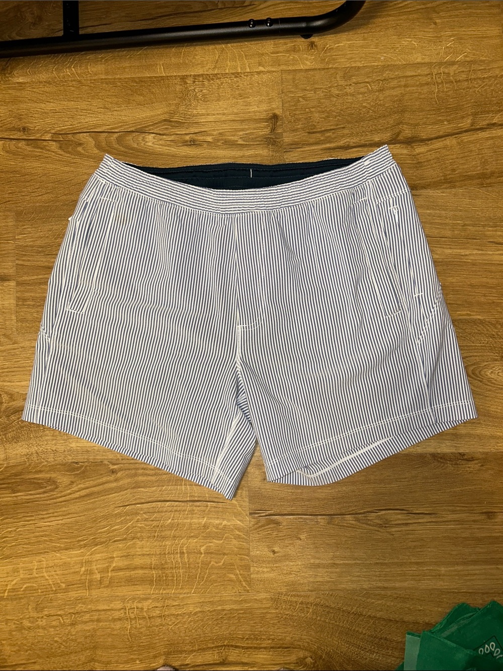 BIRDDOGS BOOM Striped Summer Shorts - Navy and White